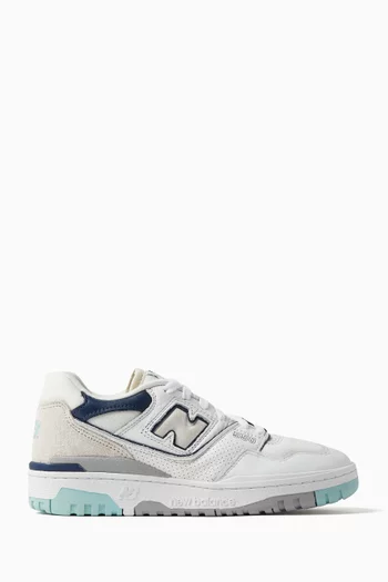 BB550 Low Top Sneakers in Leather & Mesh