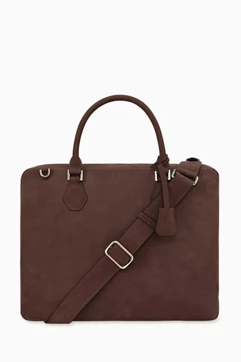 Briefcase in Nubuck Leather
