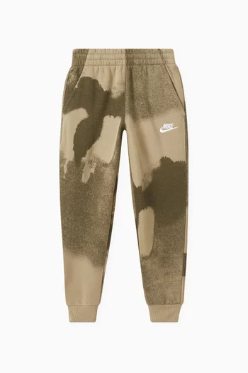 All-over Printed Sweatpants in Cotton-blend