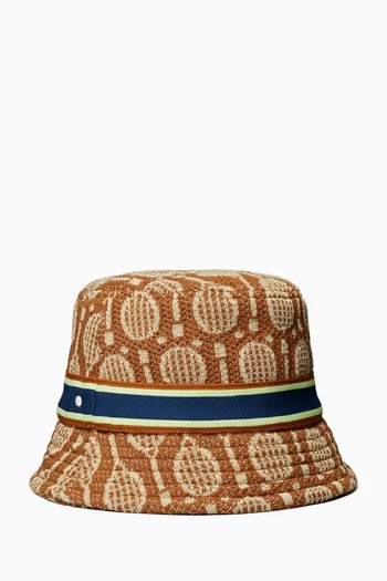 Racquets Bucket Hat in Knit