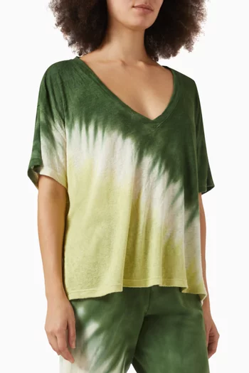 Chase V-neck T-shirt in Rayon-blend