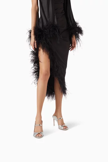 Noah 90 Mules in Metallic Nappa Leather