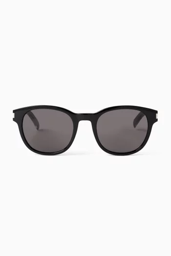 Classic Round Sunglasses in Recycled Acetate