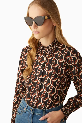 نظارة شمسية هافانا بإطار أسيتات معاد تدويره