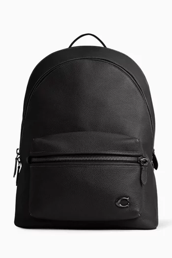 Charter Backpack in Polished Pebble Leather