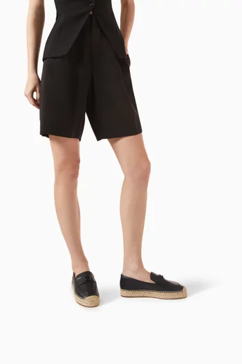 Camilla Espadrilles in Leather