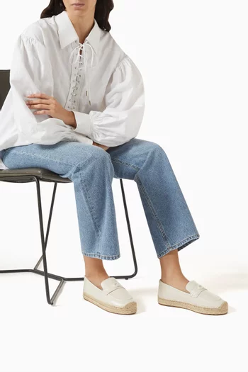 Camilla Espadrilles in Leather