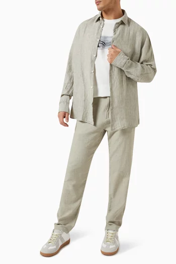 Long-sleeve Shirt in Linen