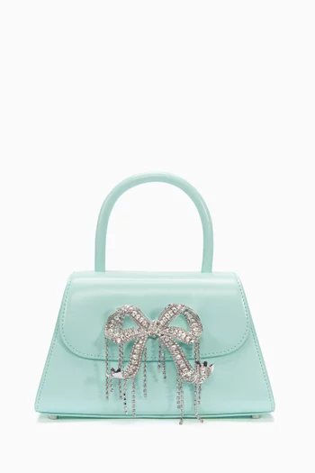 Mini Bow Bag in Glossy Leather