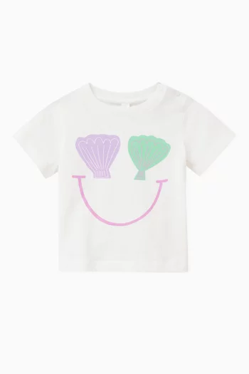 Seashell-print T-shirt