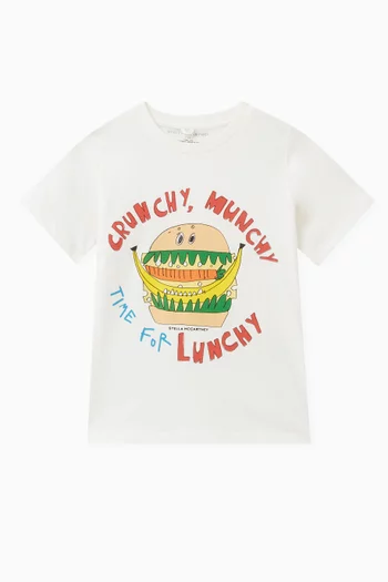 Burger-print T-shirt