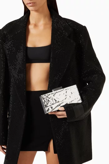 Crushed Ice Clutch in Acrylic