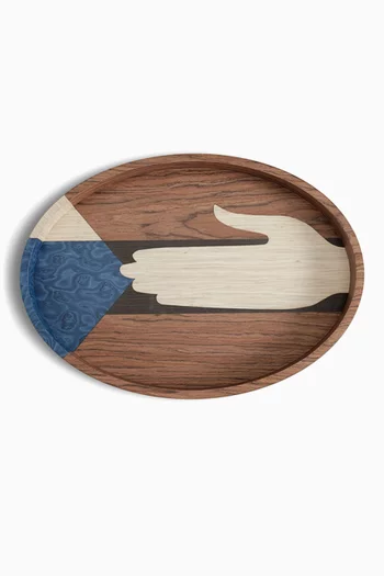Edgar Oval Tray in Wood