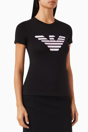 Eagle Logo T-shirt in Jersey