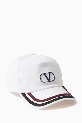 VLogo Signature Baseball Cap in Double Cotton