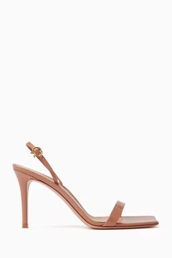 Ribbon 85 Slingback Sandals in Leather