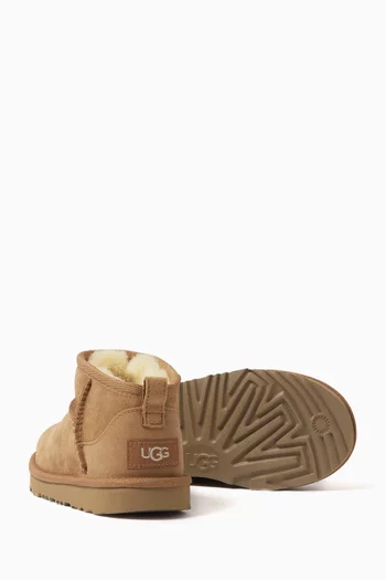 Classic Ultra Mini Boots in Suede