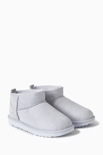 Classic Ultra Mini Boots in Suede