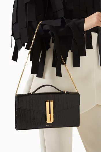 كلاتش فانكوفر جلد بنقشة جلد التمساح