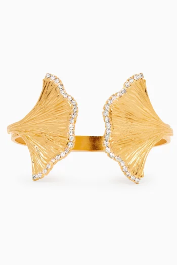 سوار انشانتد فلورا نحاس مطلي بالذهب