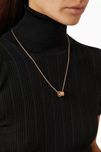 B.zero1 Pendant Necklace in 18kt Rose Gold