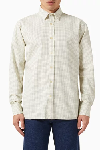 Altitude Grid Shirt in Cotton