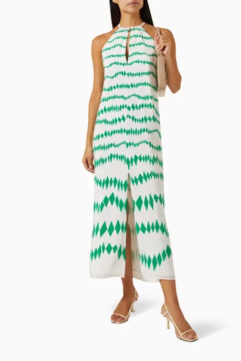 Loretta Dress & Cape Set in Silk