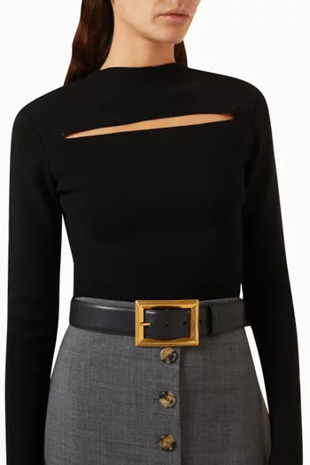 Arlie Buckle Belt in Leather