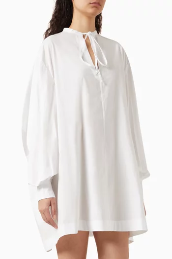 Bacchus Shirt Mini Dress in Organic Cotton