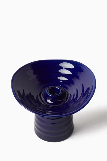 Mykonos High-rise Candle Holder in Porcelain