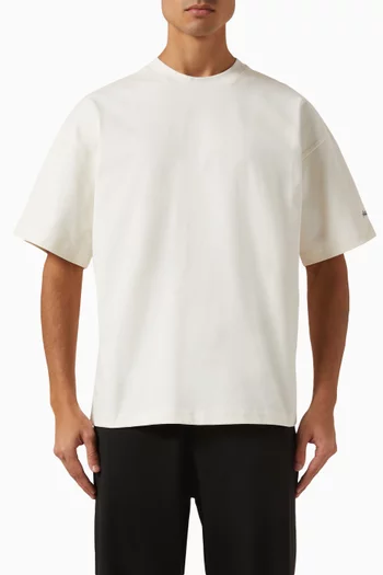 Chain-stitch T-shirt in Cotton-jersey