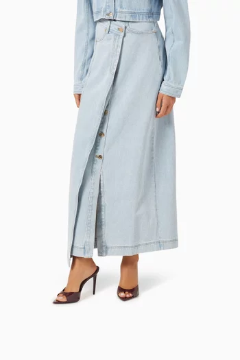 حذاء مفتوح بريا بكعب 100 مم جلد لامع