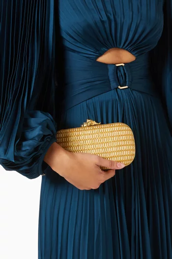 Sea of Love Murex Box Clutch in Straw