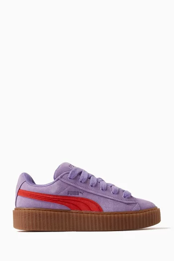 Puma suede platform lavender sale