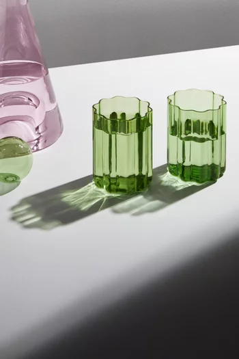 طقم أكواب مموجة، قطعتان