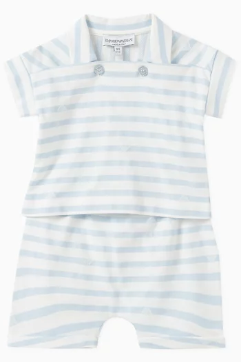 Polo Shirt and Shorts Set in Cotton