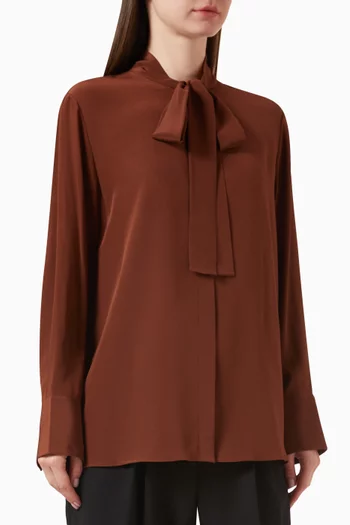 Relaxed-fit Blouse in Washed Silk