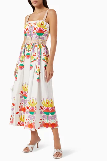Ninet Midi Dress in Cotton