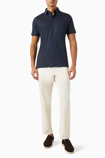 تي شيرت بولو كتان