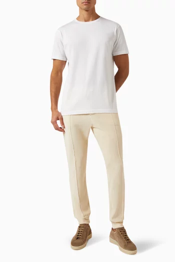 Crewneck T-shirt in Egyptian Cotton