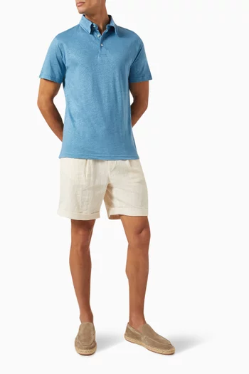 تي شيرت بولو كتان