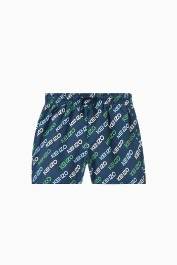 Logo-print Swim Shorts in Nylon