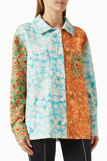 Drew Printed Jacket in Cotton