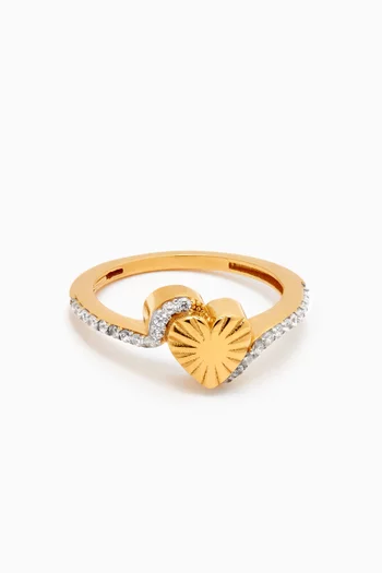 Full Of Love Ring in 24kt Gold-plated Sterling Silver