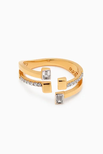 All in All Ring in 24kt Gold-plated Sterling Silver