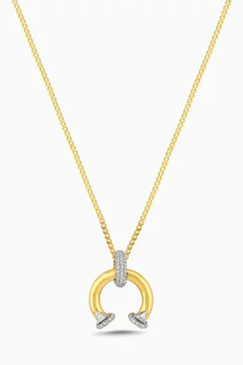 Go For It Necklace in 24kt Gold-plated Sterling Silver