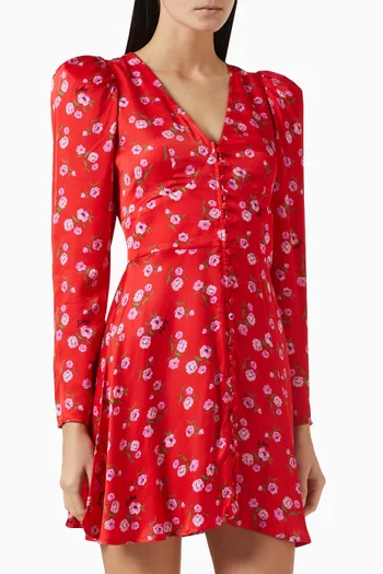 Thoriana Floral-Print Mini Dress