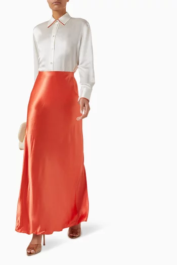 Maxi Skirt in Satin