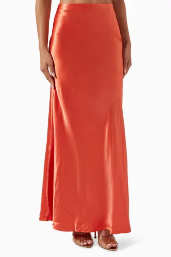 Maxi Skirt in Satin