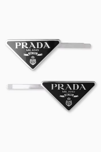 Prada Triangle-logo Bralette in White
